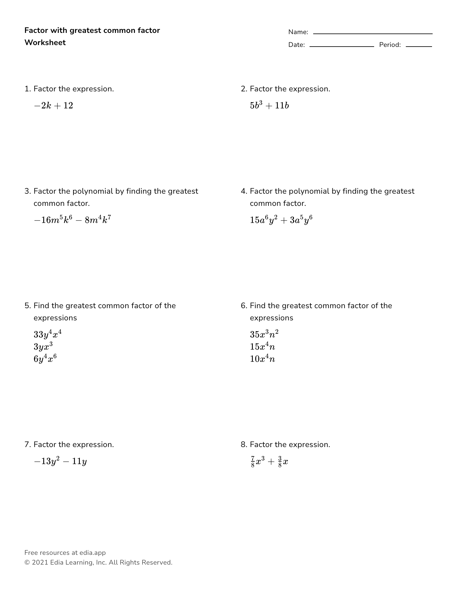 Edia  Free math homework in minutes In Factoring Difference Of Squares Worksheet