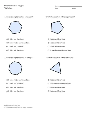 Describe a named polygon worksheet preview