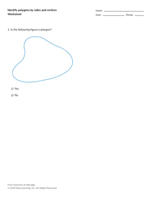 Identify polygons by sides and vertices worksheet preview