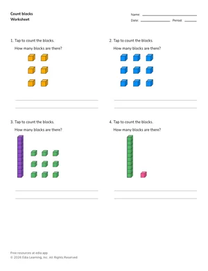 Count blocks worksheet preview