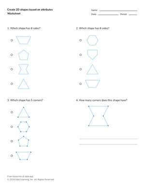 Create 2D shapes based on attributes worksheet preview