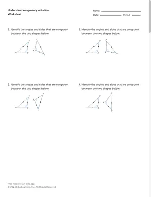 Use congruency notation worksheet preview