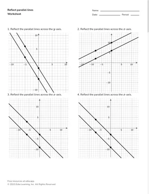 Reflect parallel lines worksheet preview