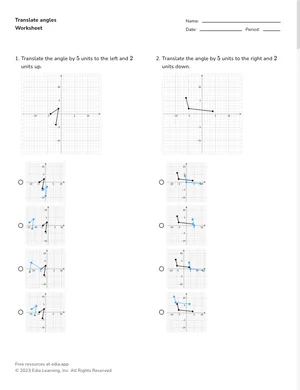 Translate angles worksheet preview