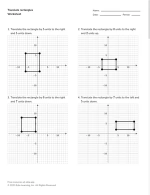 Translate rectangles worksheet preview