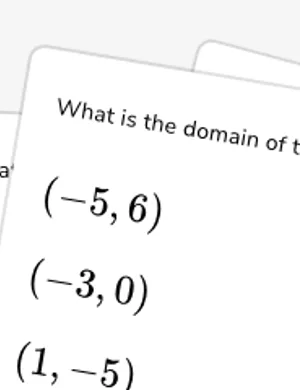 Find domain and range from points worksheet preview