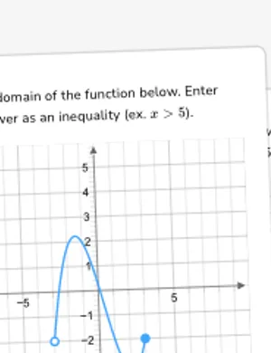 Find domain and range from graphs (inequality notation) worksheet preview