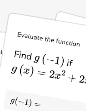 Evaluate quadratic and root functions worksheet preview