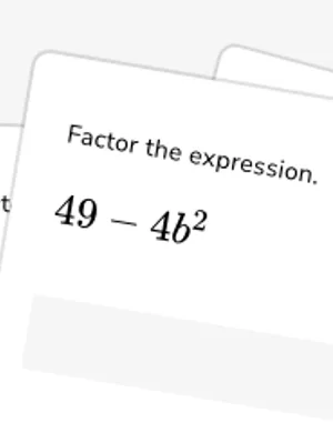 Factor differences of squares worksheet preview