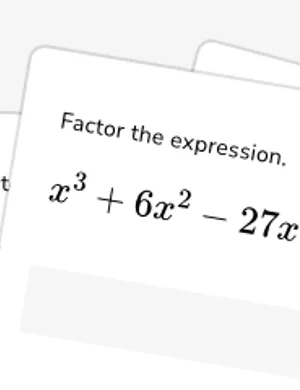 Factor cubics and solve cubic equations worksheet preview