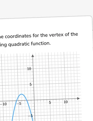 Identify quadratic features from graphs worksheet preview