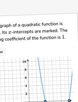 Write quadratics from x-intercepts worksheet preview