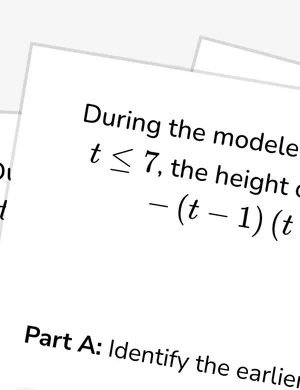Analyze quadratic models and features in context worksheet preview