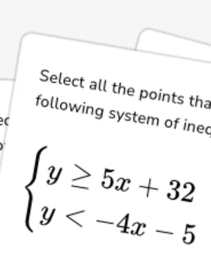 Identify solutions to inequality systems worksheet preview