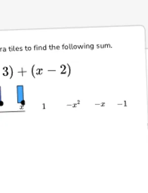 Use algebra tiles and area models for polynomial operations worksheet preview