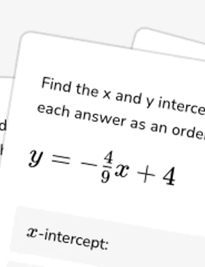 Intercepts and zeros of lines worksheet preview