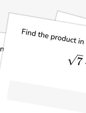 Multiply and divide square root expressions worksheet preview