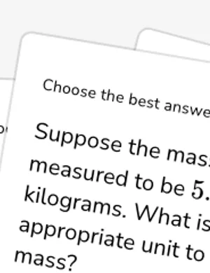 Choose units and compare measurements worksheet preview