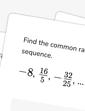 Find common ratios in geometric sequences worksheet preview