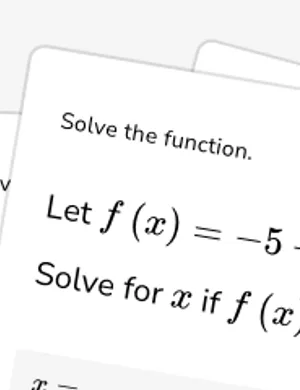 Solve square-root functions for x worksheet preview