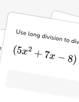 Divide polynomials worksheet preview