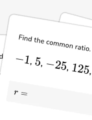 Geometric sequences (recursive) worksheet preview