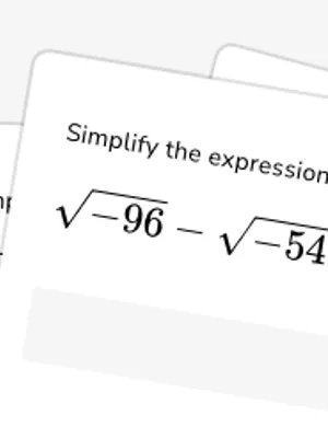 Add and subtract complex numbers worksheet preview