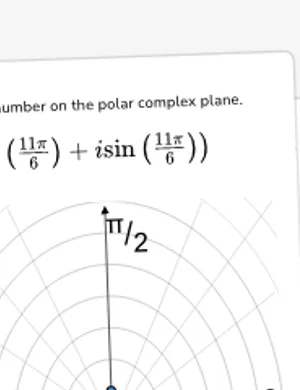 Graph values on the polar complex plane worksheet preview