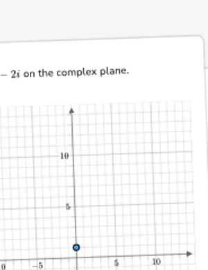 Graph values on the rectangular complex plane worksheet preview
