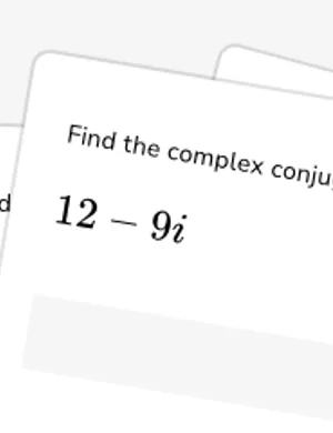 Identify complex conjugates worksheet preview