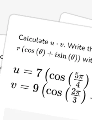 Multiply and divide in polar form worksheet preview