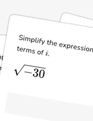 Simplify complex numbers worksheet preview