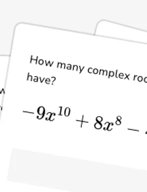 Use the Fundamental Theorem of Algebra and Quadratics worksheet preview