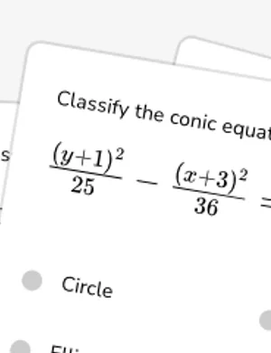 Classify conics worksheet preview