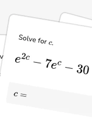 Evaluate exponential trinomial equations worksheet preview