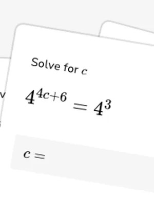 Solve exponential equations with exponents on both sides worksheet preview