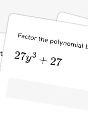 Factor the sum and difference of cubes worksheet preview