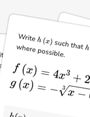 Compose more functions algebraically worksheet preview