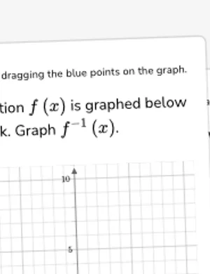 Graph inverse functions from a graph worksheet preview