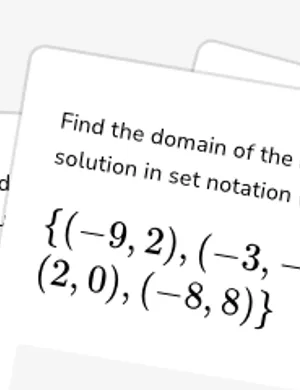 Domain and range of a relation worksheet preview