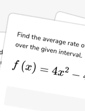 Find average rate of change worksheet preview