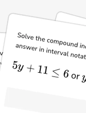 Solve compound inequalities worksheet preview