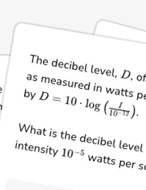 Apply logarithmic functions worksheet preview