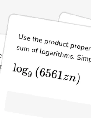 Apply properties of logarithms worksheet preview