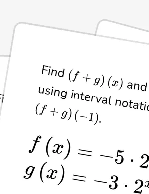 Operations on exponential functions worksheet preview