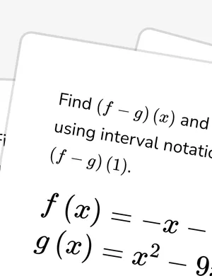 Operations on functions of different types worksheet preview
