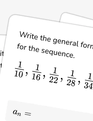 Apply the general formula of sequence worksheet preview