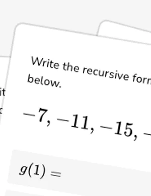 Recursive formulas for arithmetic sequences worksheet preview