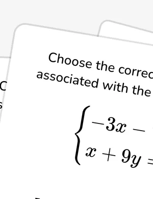 Elimination using matrices worksheet preview