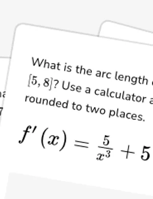 Find arc length of curves using integrals and calculators worksheet preview